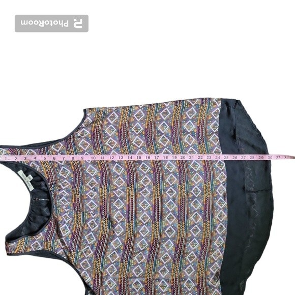 Black Rainn Rainbow Print Tank Top - L - Picture 9 of 10